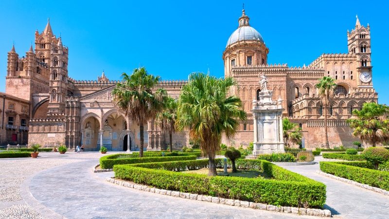 Beautiful old cathedral in Palermo