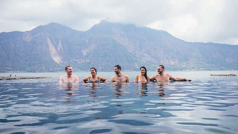 Kintamani hot springs, Bali.