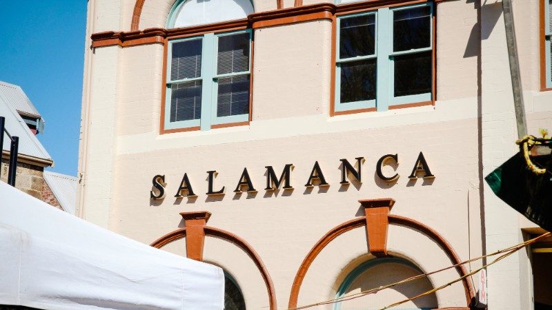 An old building in the Salamanca Market.