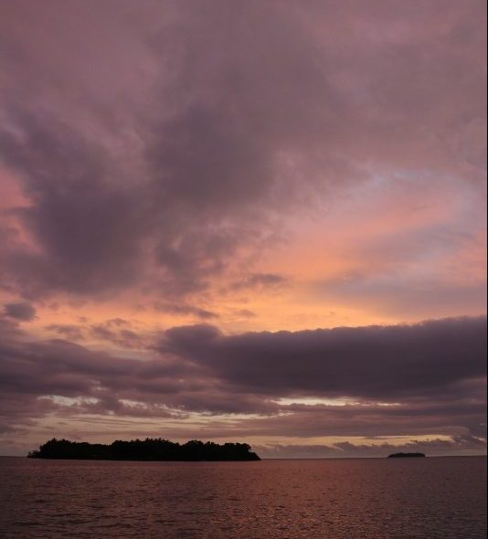 Sunset in the solomons