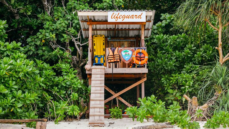 A lifeguards hut in Thailand