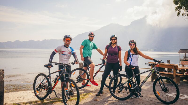 Cycling in Bali with Intrepid Travel. 