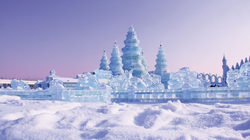 China harbin ice village