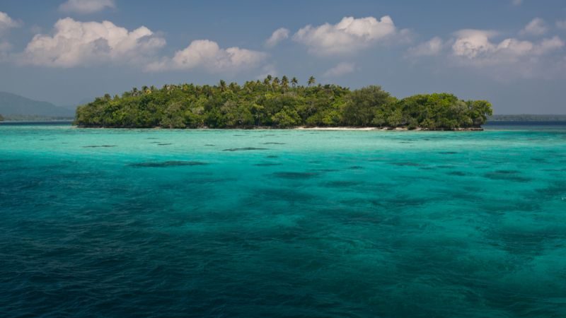 Remote island in the Solomon Islands