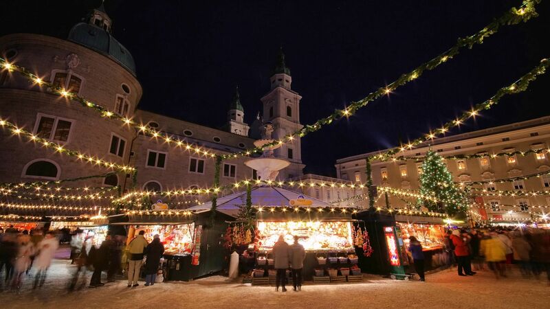 Christmas market in Salzburg, Austria.