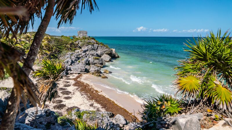 A beautiful beach in Tulum, Mexico