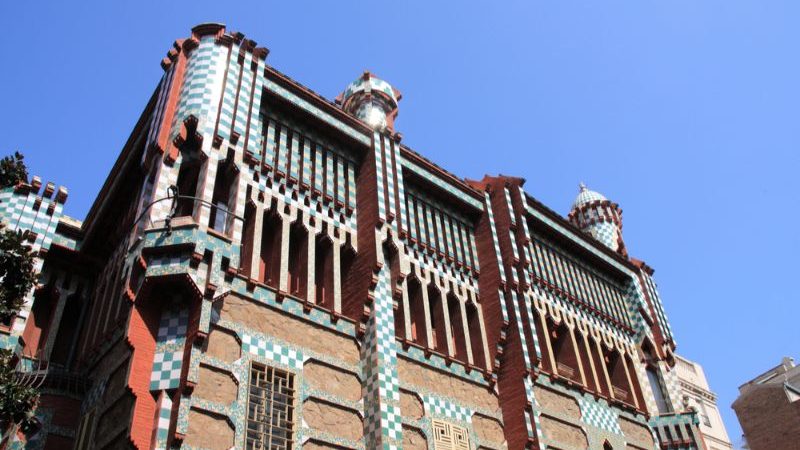 Famous Casa Vicens designed by Antoni Gaudi.