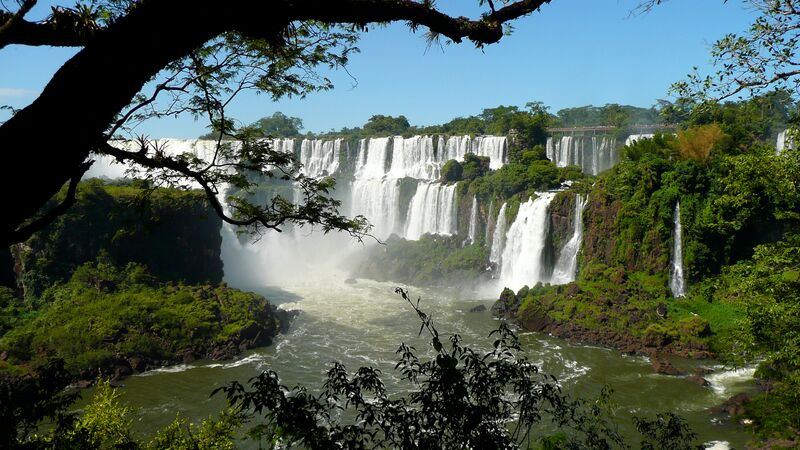 Waterfalls at Iguazu Falls