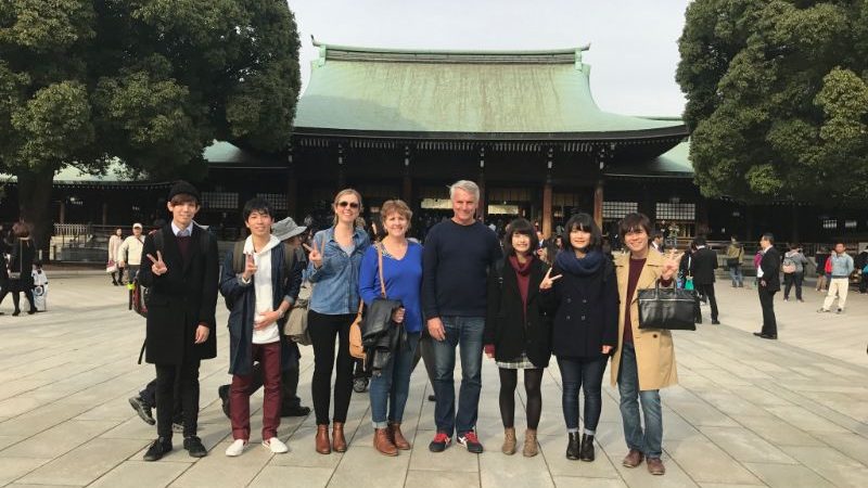 A group of people in Tokyo