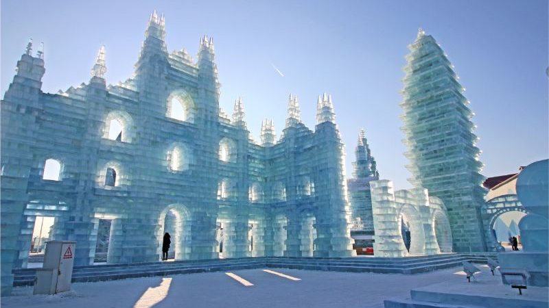 A house made of ice in China