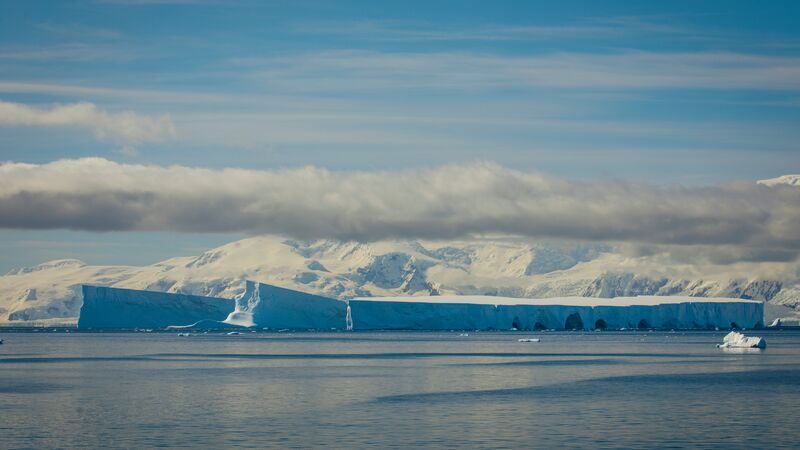 A huge iceberg in Antarctica