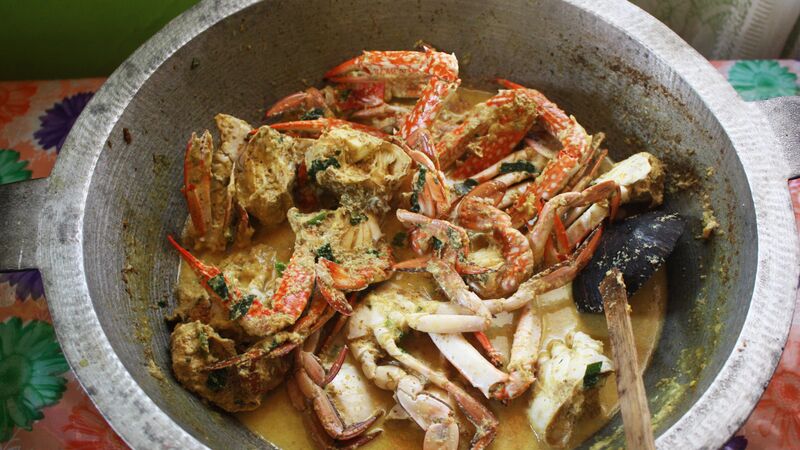 A delicious crab curry