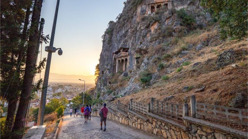 Walkers on the Lycian Way in Turkey