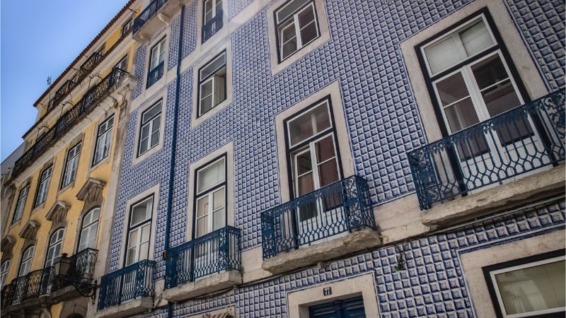 Tiled buildings in Portugal