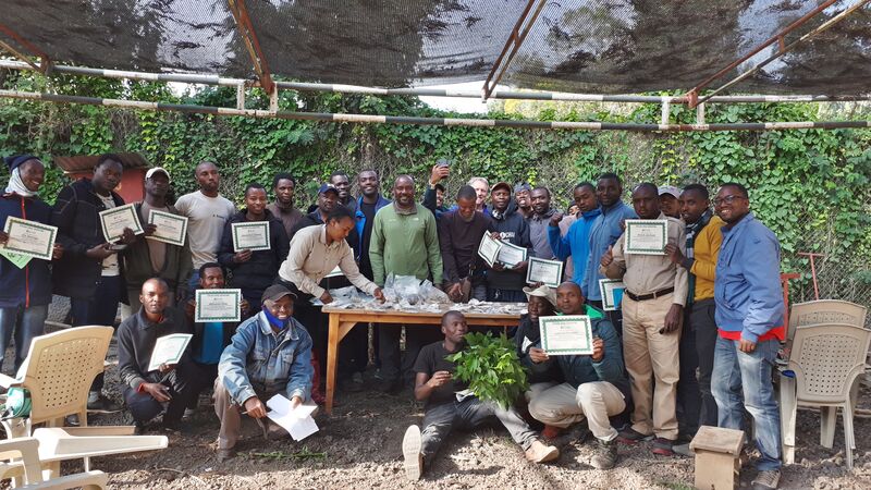 Group of Tanzanian porters.