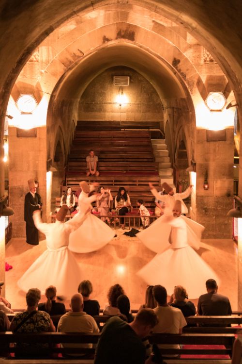 A whirling dervish performance in Turkey