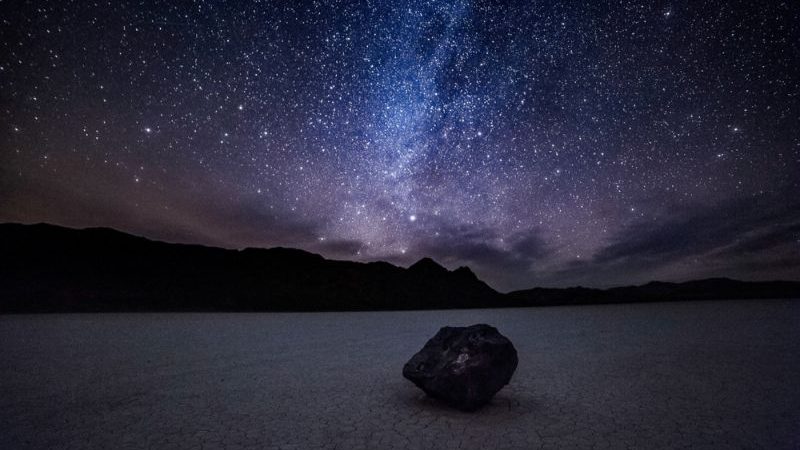 The night sky above Death Valley