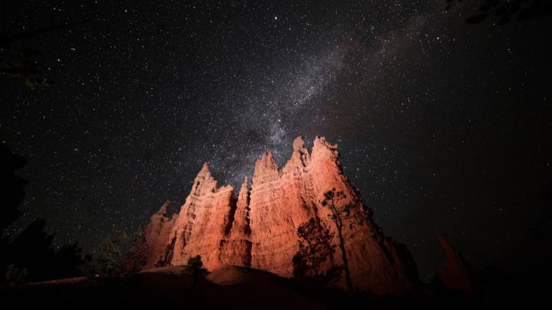 A rocky mountain in Bryce Canyon National Park, USA