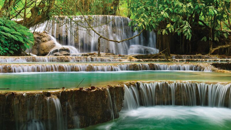 Waterfalls in Laos