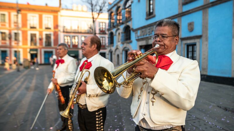 A mariarchi band in Mexico City