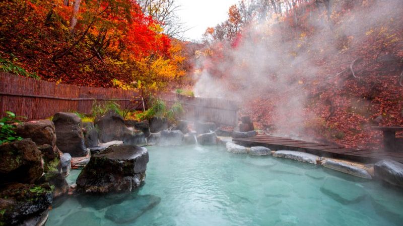 An onsen in Japan