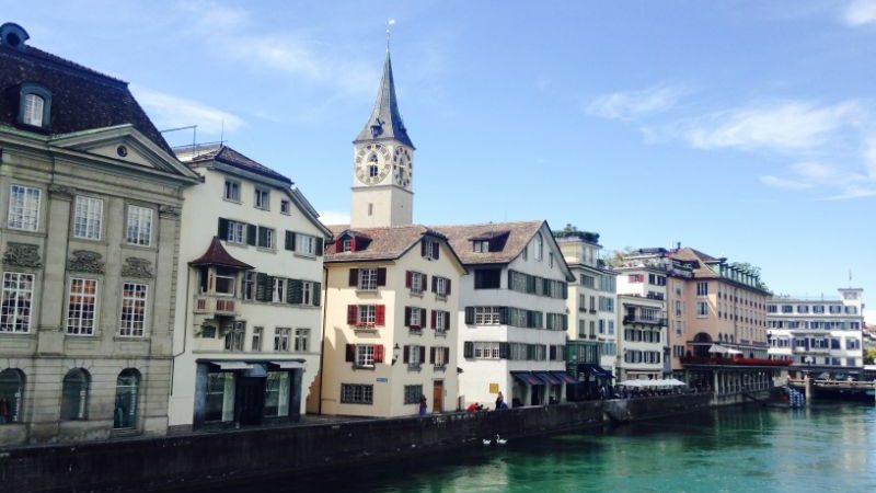 A beautiful lake in Switzerland