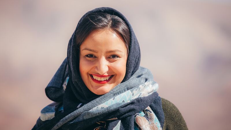 A young woman in Iran.