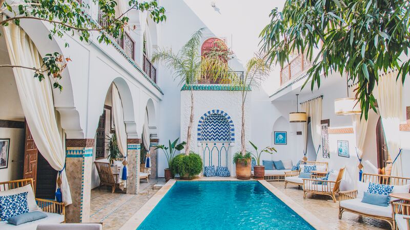 A swimming pool in Morocco