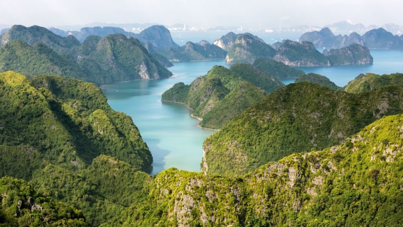 Beautiful view of Halong Bay