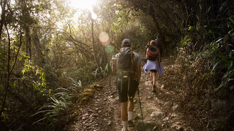 Trekkers on the Choquequirao trail