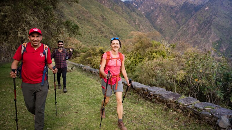 A woman on the Choquequirao trail