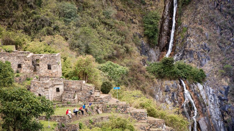 Inca ruins on the Choquequiraro Trail in Peru