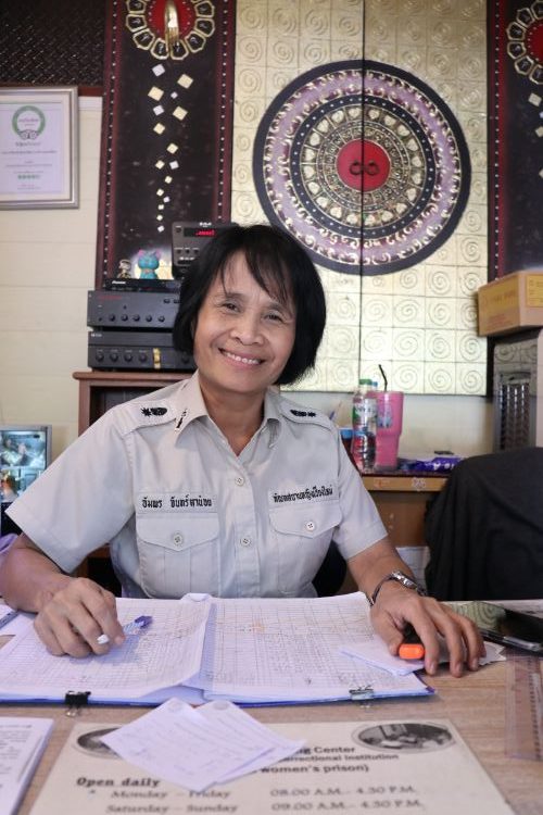 A prison guard in Chiang Mai, Thailand