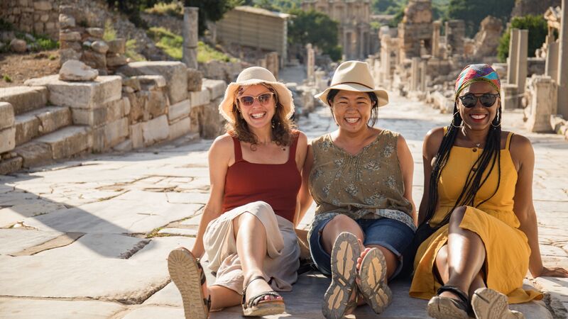 Three travellers in Turkey