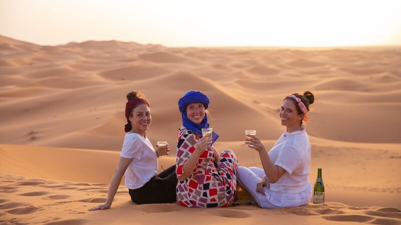 Travellers in the Sahara