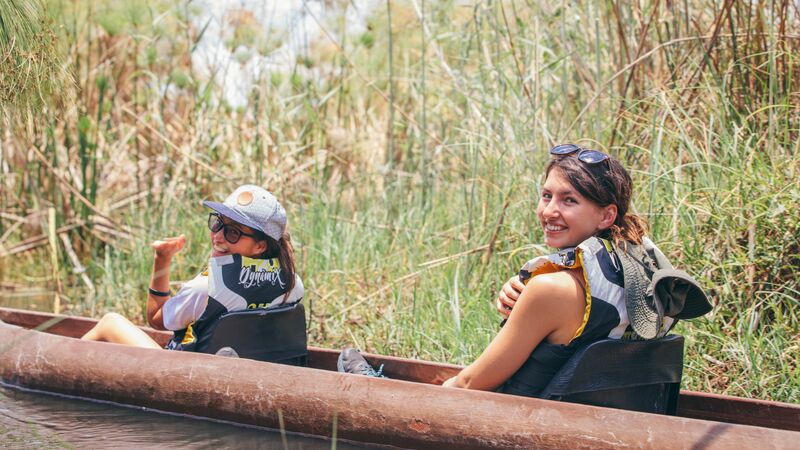 Travellers in the Okavango Delta