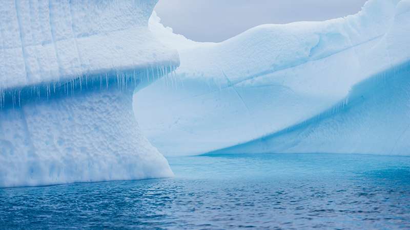 Iceberg in the sea