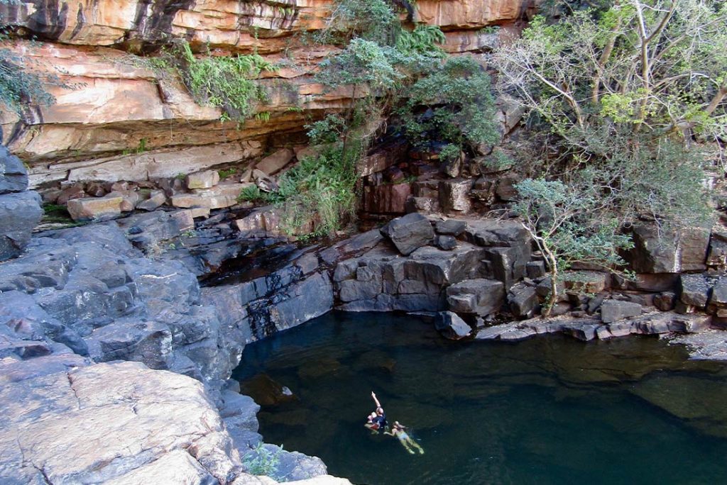 Swim in a waterhole
