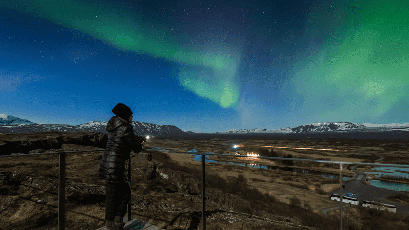 Watching the Northern Lights in Iceland