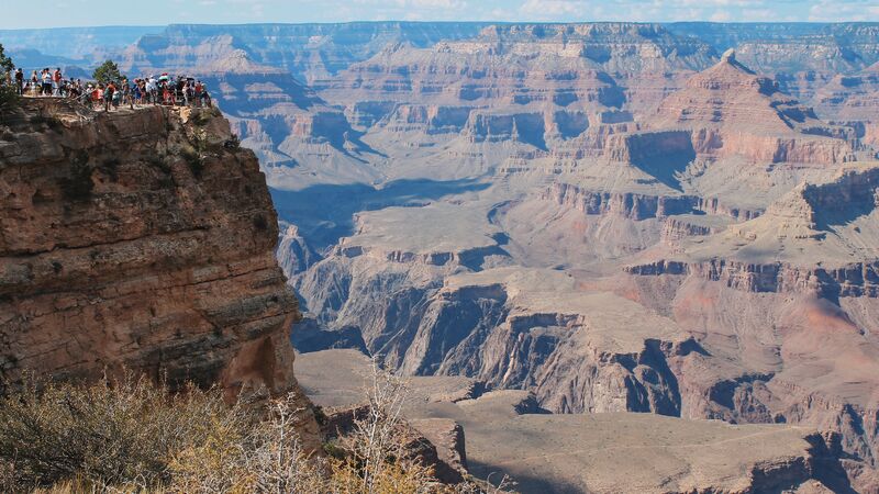 A scenic view of the Grand Canyon in Arizona, USA
