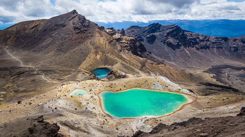 Tongariro Alpine Crossing on the North Island of New Zealand.