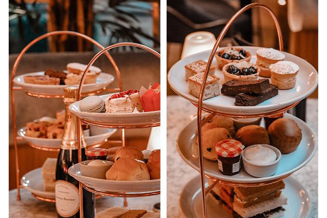 Champagne afternoon tea at Le Monde in Edinburgh
