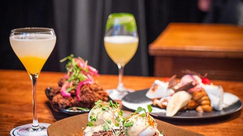A selection of appetizers and cocktails from Rascal in Christchurch. 