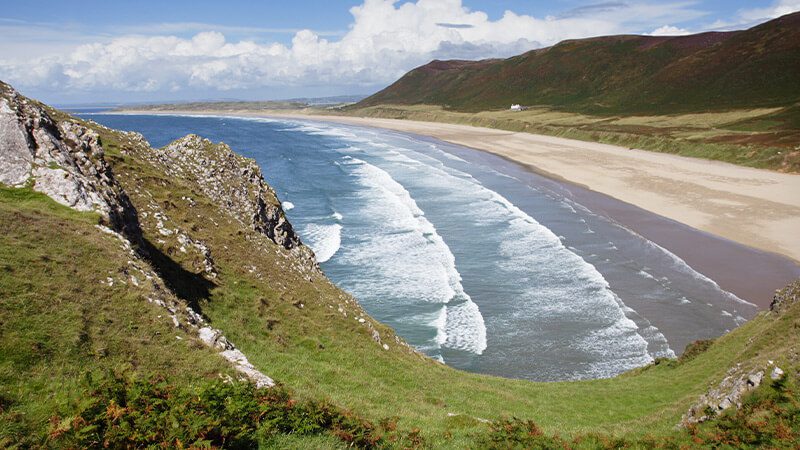 Rhosilli Bay in the Gower Peninsula, Swansea