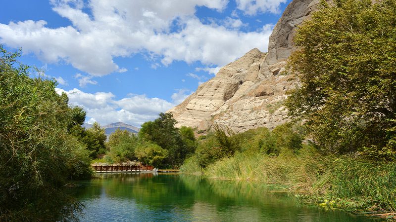 Whitewater River at Whitewater Preserve in California. 