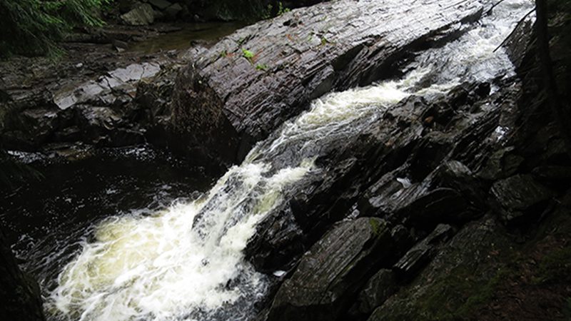 The impressive Austin Stream Falls in Somerset County, Maine. 