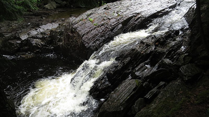The impressive Austin Stream Falls in Somerset County, Maine.