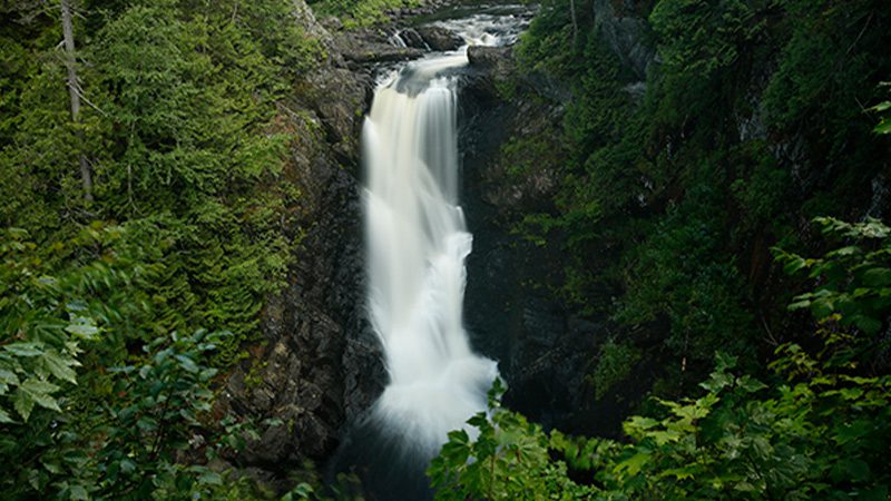 The staggering 90-foot vertical drop at Moxie Falls in Somerset County, Maine.