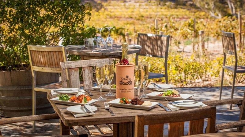 Food at Skillogalee Winery