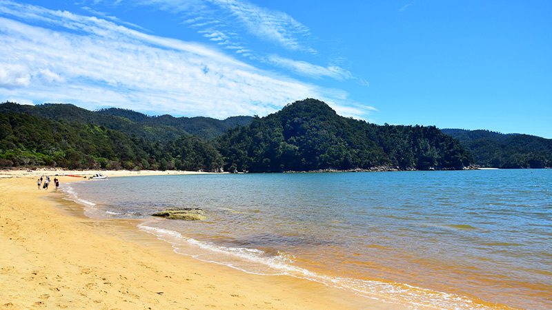 Anchorage Beach in Abel Tasman, New Zealand.